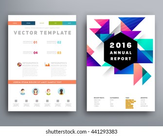 Abstract Background. Geometric Shapes and Frames for Presentation, Annual Reports, Flyers, Brochures, Leaflets, Posters, Business Cards and Document Cover Pages Design. A4 Title Sheet Template