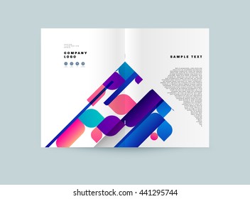 Abstract Background. Geometric Shapes and Frames for Presentation, Annual Reports, Flyers, Brochures, Leaflets, Posters, Business Cards and Document Cover Pages Design. A4 Title Sheet Template
