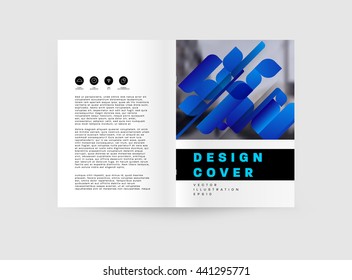 Abstract Background. Geometric Shapes and Frames for Presentation, Annual Reports, Flyers, Brochures, Leaflets, Posters, Business Cards and Document Cover Pages Design. A4 Title Sheet Template