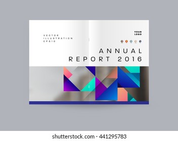 Abstract Background. Geometric Shapes and Frames for Presentation, Annual Reports, Flyers, Brochures, Leaflets, Posters, Business Cards and Document Cover Pages Design. A4 Title Sheet Template