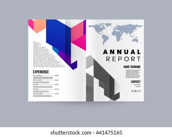 Abstract Background. Geometric Shapes and Frames for Presentation, Annual Reports, Flyers, Brochures, Leaflets, Posters, Business Cards and Document Cover Pages Design. A4 Title Sheet Template