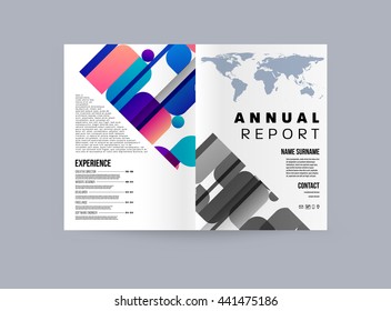 Abstract Background. Geometric Shapes and Frames for Presentation, Annual Reports, Flyers, Brochures, Leaflets, Posters, Business Cards and Document Cover Pages Design. A4 Title Sheet Template