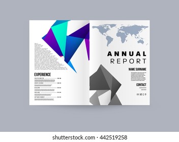 Abstract Background. Geometric Shapes and Frames for Presentation, Annual Reports, Flyers, Brochures, Leaflets, Posters, Business Cards and Document Cover Pages Design. A4 Title Sheet Template