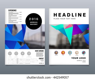 Abstract Background. Geometric Shapes and Frames for Presentation, Annual Reports, Flyers, Brochures, Leaflets, Posters, Business Cards and Document Cover Pages Design. A4 Title Sheet Template