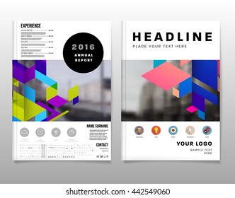 Abstract Background. Geometric Shapes and Frames for Presentation, Annual Reports, Flyers, Brochures, Leaflets, Posters, Business Cards and Document Cover Pages Design. A4 Title Sheet Template