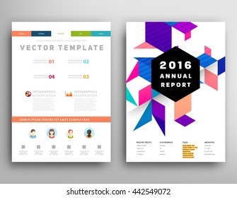 Abstract Background. Geometric Shapes and Frames for Presentation, Annual Reports, Flyers, Brochures, Leaflets, Posters, Business Cards and Document Cover Pages Design. A4 Title Sheet Template