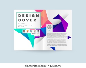 Resumo do histórico. Formas e Quadros Geométricos para Apresentação, Relatórios Anuais, Panfletos, Brochuras, Folhetos, Pôsteres, Cartões de Visita e Projeto de Folhas de Capa de Documentos. Modelo de Folha de Título A4