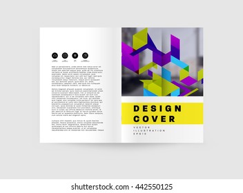 Abstract Background. Geometric Shapes and Frames for Presentation, Annual Reports, Flyers, Brochures, Leaflets, Posters, Business Cards and Document Cover Pages Design. A4 Title Sheet Template