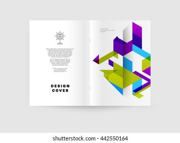 Abstract Background. Geometric Shapes and Frames for Presentation, Annual Reports, Flyers, Brochures, Leaflets, Posters, Business Cards and Document Cover Pages Design. A4 Title Sheet Template