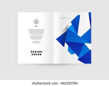 Abstract Background. Geometric Shapes and Frames for Presentation, Annual Reports, Flyers, Brochures, Leaflets, Posters, Business Cards and Document Cover Pages Design. A4 Title Sheet Template