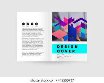 Abstract Background. Geometric Shapes and Frames for Presentation, Annual Reports, Flyers, Brochures, Leaflets, Posters, Business Cards and Document Cover Pages Design. A4 Title Sheet Template