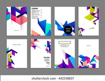 Abstract Background. Geometric Shapes and Frames for Presentation, Annual Reports, Flyers, Brochures, Leaflets, Posters, Business Cards and Document Cover Pages Design. A4 Title Sheet Template