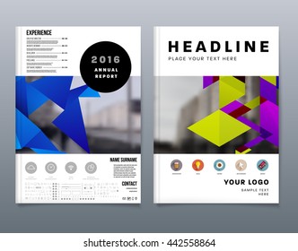 Abstract Background. Geometric Shapes and Frames for Presentation, Annual Reports, Flyers, Brochures, Leaflets, Posters, Business Cards and Document Cover Pages Design. A4 Title Sheet Template