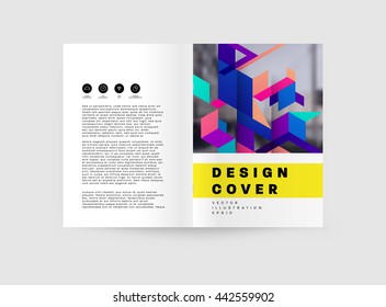 Abstract Background. Geometric Shapes and Frames for Presentation, Annual Reports, Flyers, Brochures, Leaflets, Posters, Business Cards and Document Cover Pages Design. A4 Title Sheet Template