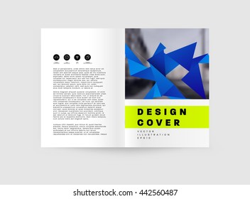 Abstract Background. Geometric Shapes and Frames for Presentation, Annual Reports, Flyers, Brochures, Leaflets, Posters, Business Cards and Document Cover Pages Design. A4 Title Sheet Template