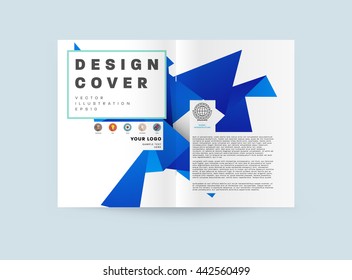 Abstract Background. Geometric Shapes and Frames for Presentation, Annual Reports, Flyers, Brochures, Leaflets, Posters, Business Cards and Document Cover Pages Design. A4 Title Sheet Template