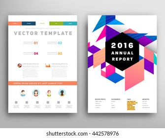 Abstract Background. Geometric Shapes and Frames for Presentation, Annual Reports, Flyers, Brochures, Leaflets, Posters, Business Cards and Document Cover Pages Design. A4 Title Sheet Template