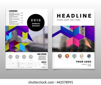 Abstract Background. Geometric Shapes and Frames for Presentation, Annual Reports, Flyers, Brochures, Leaflets, Posters, Business Cards and Document Cover Pages Design. A4 Title Sheet Template