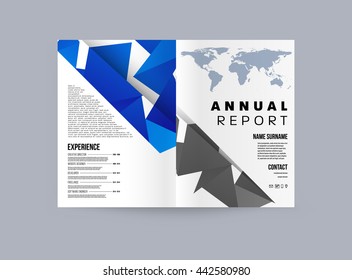 Abstract Background. Geometric Shapes and Frames for Presentation, Annual Reports, Flyers, Brochures, Leaflets, Posters, Business Cards and Document Cover Pages Design. A4 Title Sheet Template