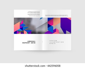 Abstract Background. Geometric Shapes and Frames for Presentation, Annual Reports, Flyers, Brochures, Leaflets, Posters, Business Cards and Document Cover Pages Design. A4 Title Sheet Template