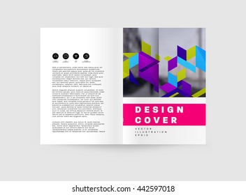 Abstract Background. Geometric Shapes and Frames for Presentation, Annual Reports, Flyers, Brochures, Leaflets, Posters, Business Cards and Document Cover Pages Design. A4 Title Sheet Template