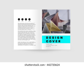 Abstract Background. Geometric Shapes and Frames for Presentation, Annual Reports, Flyers, Brochures, Leaflets, Posters, Business Cards and Document Cover Pages Design. A4 Title Sheet Template