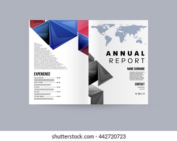 Abstract Background. Geometric Shapes and Frames for Presentation, Annual Reports, Flyers, Brochures, Leaflets, Posters, Business Cards and Document Cover Pages Design. A4 Title Sheet Template