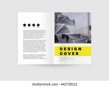 Abstract Background. Geometric Shapes and Frames for Presentation, Annual Reports, Flyers, Brochures, Leaflets, Posters, Business Cards and Document Cover Pages Design. A4 Title Sheet Template