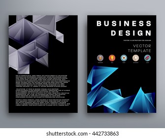 Abstract Background. Geometric Shapes and Frames for Presentation, Annual Reports, Flyers, Brochures, Leaflets, Posters, Business Cards and Document Cover Pages Design. A4 Title Sheet Template