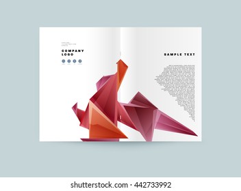 Abstract Background. Geometric Shapes and Frames for Presentation, Annual Reports, Flyers, Brochures, Leaflets, Posters, Business Cards and Document Cover Pages Design. A4 Title Sheet Template