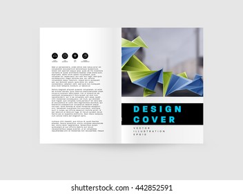 Abstract Background. Geometric Shapes and Frames for Presentation, Annual Reports, Flyers, Brochures, Leaflets, Posters, Business Cards and Document Cover Pages Design. A4 Title Sheet Template