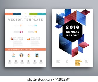 Abstract Background. Geometric Shapes and Frames for Presentation, Annual Reports, Flyers, Brochures, Leaflets, Posters, Business Cards and Document Cover Pages Design. A4 Title Sheet Template