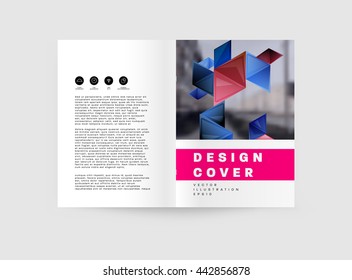 Abstract Background. Geometric Shapes and Frames for Presentation, Annual Reports, Flyers, Brochures, Leaflets, Posters, Business Cards and Document Cover Pages Design. A4 Title Sheet Template