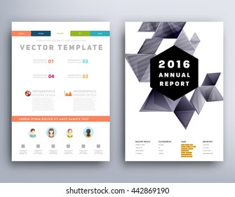 Abstract Background. Geometric Shapes and Frames for Presentation, Annual Reports, Flyers, Brochures, Leaflets, Posters, Business Cards and Document Cover Pages Design. A4 Title Sheet Template