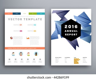 Abstract Background. Geometric Shapes and Frames for Presentation, Annual Reports, Flyers, Brochures, Leaflets, Posters, Business Cards and Document Cover Pages Design. A4 Title Sheet Template
