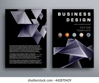 Abstract Background. Geometric Shapes and Frames for Presentation, Annual Reports, Flyers, Brochures, Leaflets, Posters, Business Cards and Document Cover Pages Design. A4 Title Sheet Template