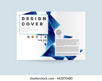 Abstract Background. Geometric Shapes and Frames for Presentation, Annual Reports, Flyers, Brochures, Leaflets, Posters, Business Cards and Document Cover Pages Design. A4 Title Sheet Template