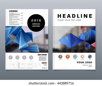 Abstract Background. Geometric Shapes and Frames for Presentation, Annual Reports, Flyers, Brochures, Leaflets, Posters, Business Cards and Document Cover Pages Design. A4 Title Sheet Template