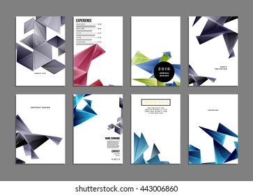 Abstract Background. Geometric Shapes and Frames for Presentation, Annual Reports, Flyers, Brochures, Leaflets, Posters, Business Cards and Document Cover Pages Design. A4 Title Sheet Template