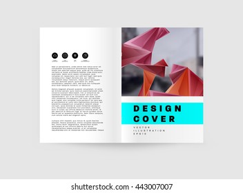 Abstract Background. Geometric Shapes and Frames for Presentation, Annual Reports, Flyers, Brochures, Leaflets, Posters, Business Cards and Document Cover Pages Design. A4 Title Sheet Template