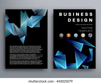 Abstract Background. Geometric Shapes and Frames for Presentation, Annual Reports, Flyers, Brochures, Leaflets, Posters, Business Cards and Document Cover Pages Design. A4 Title Sheet Template