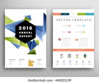 Abstract Background. Geometric Shapes and Frames for Presentation, Annual Reports, Flyers, Brochures, Leaflets, Posters and Document Cover Pages Design. A4 Title Sheet Template