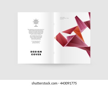 Abstract Background. Geometric Shapes and Frames for Presentation