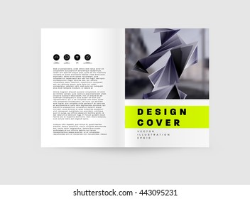 Abstract Background. Geometric Shapes and Frames for Presentation, Annual Reports, Flyers, Brochures, Leaflets, Posters