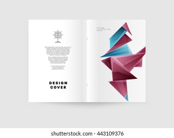 Abstract Background. Geometric Shapes and Frames for Presentation