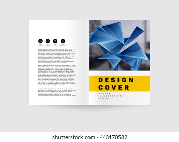 Abstract Background. Geometric Shapes and Frames for Presentation, Annual Reports, Flyers, Brochures, Leaflets, Posters