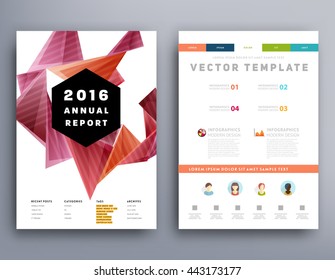 Abstract Background. Geometric Shapes and Frames for Presentation, Annual Reports, Flyers, Brochures, Leaflets, Posters and Document Cover Pages Design. A4 Title Sheet Template