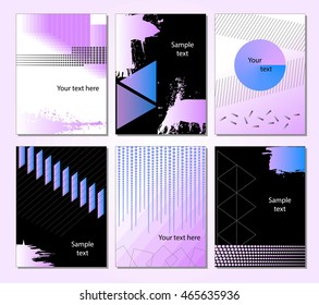 Abstract Background. Geometric shapes and frames for presentation, annual reports, flyers, brochures, leaflets, posters, business cards and document cover pages design. Title sheet template