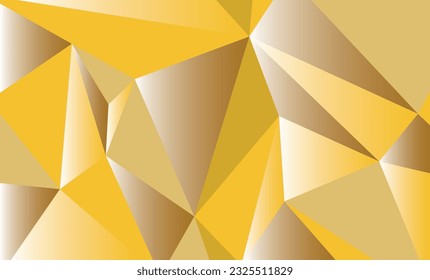 Fondo abstracto de formas geométricas de colores dorados para el diseño de un cartel de volante, banner y otros productos promocionales. Elementos de diseño.