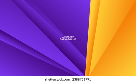 ABSTRACT BACKGROUND WITH GEOMETRIC SHAPES GRADIENT PURPLE ORANGE SMOOTH LIQUID COLOR DESIGN VECTOR TEMPLATE GOOD FOR MODERN WEBSITE, WALLPAPER, COVER DESIGN 